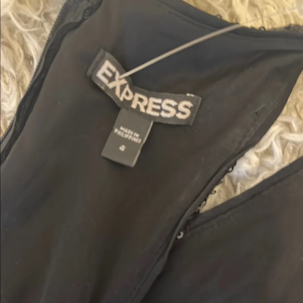 🔥🔥🔥   EXPRESS Elegant Black Sequin Dress - Picture 7 of 7